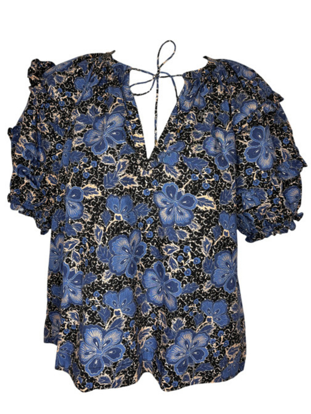 Ulla Johnson "Mari" Floral Top in Wildwood size 2